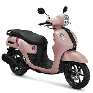 Skuter Yamaha Fazzio Hybrid Neo berwarna pink