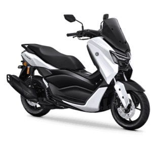 Motor Yamaha Nmax Neo S berwarna putih dengan desain modern dan fitur canggih.