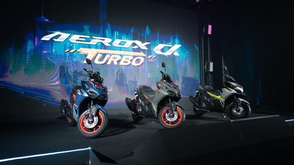 jajaran motor aerox dengan tampilan elegan